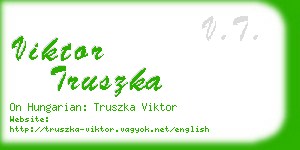 viktor truszka business card